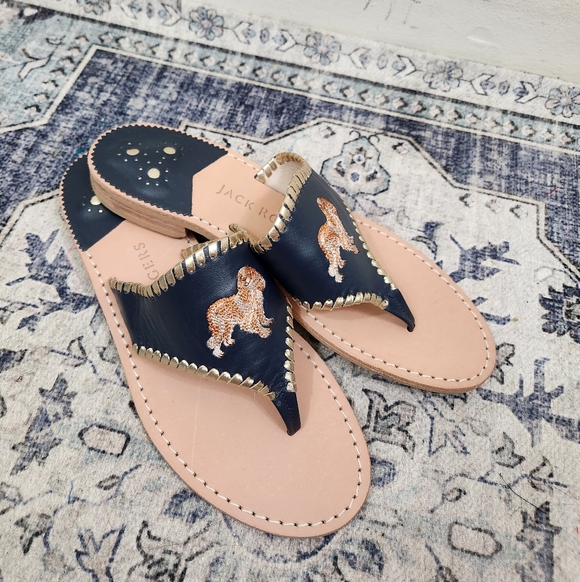 Jack Rogers Shoes - Jack Rodgers Cocker Spaniel embroidered Sandals